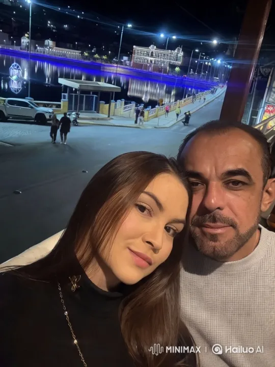 Romantic Couple's Kiss by the Luminous Riverside – AI Generated Video | Hailuo AI