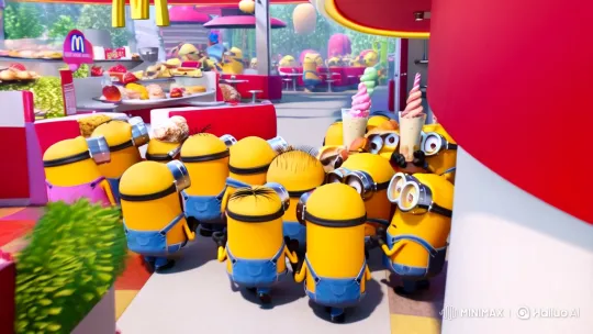 Minions Enjoy Chaotic Feast at Vibrant McDonald's – AI Generated Video | Hailuo AI