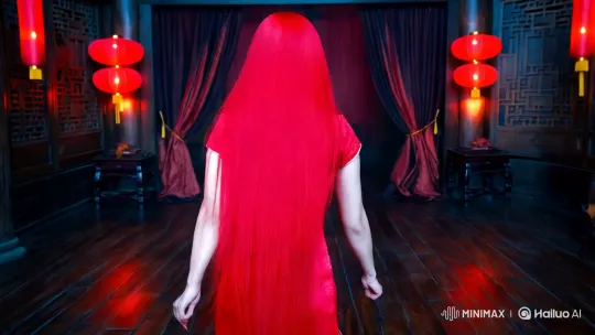 Chinese Woman Transforms into a Demon in Eerie, Aesthetic Scene – AI Generated Video | Hailuo AI