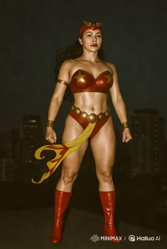 Superheroine Soars: A Dramatic Display of Power – AI Generated Video | Hailuo AI