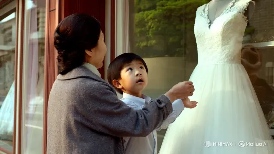Ah-Hao's Dream and Reality in a Bridal Shop – AI Generated Video | Hailuo AI