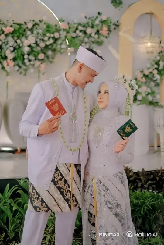 Traditional Wedding Aesthetic: Couple in Elegant Attire – AI Generated Video | Hailuo AI