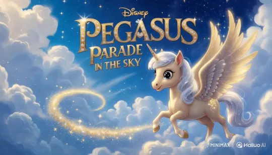 Pegasus Parade in the Sky: Ethereal Flight Display – AI Generated Video | Hailuo AI