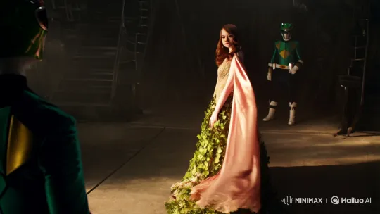 Emma Stone's Allure and the Green Ranger's Tense Seduction Scene – AI Generated Video | Hailuo AI