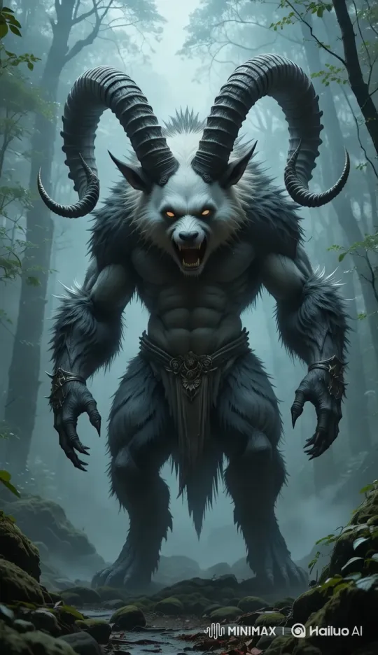 Fantasy Creature Concept Art in Ancient Misty Forest – AI Generated Video | Hailuo AI