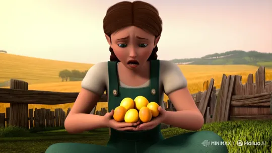 Farmgirl Punished by Fairy in Surreal Farm Scene – AI Generated Video | Hailuo AI