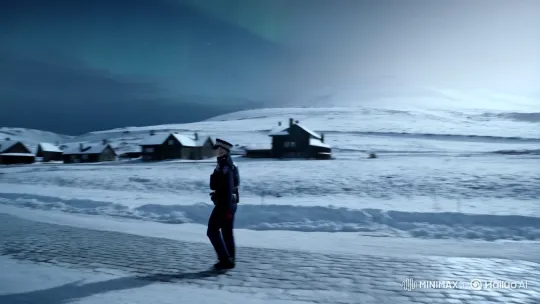 Nordic Village: Serenity and Aurora's Dance – AI Generated Video | Hailuo AI