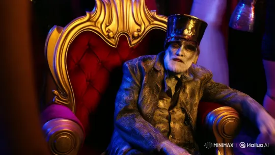 Mafia Boss Unmasks as Woman at Burlesque Party – AI Generated Video | Hailuo AI