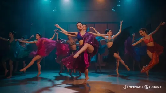 Vibrant Dancers in Synchronized Performance – AI Generated Video | Hailuo AI