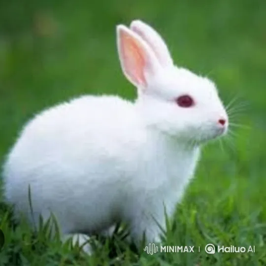Tiny Rabbit and Injured Cat Bond Over Affectionate Journey Home – AI Generated Video | Hailuo AI