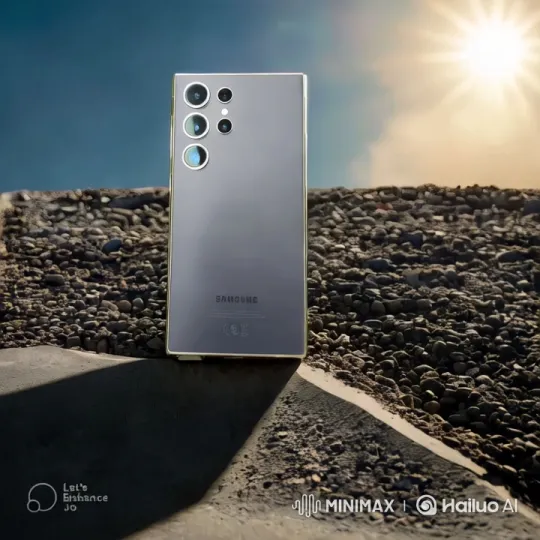 Sleek Smartphone Showcased in Dramatic Outdoor Setting – AI Generated Video | Hailuo AI