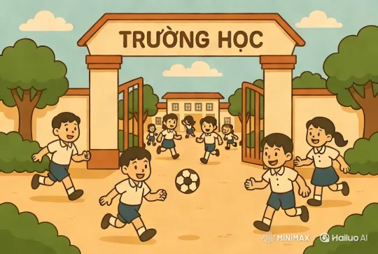 Vibrant School Life at TRƯỜNG HỌC – AI Generated Video | Hailuo AI