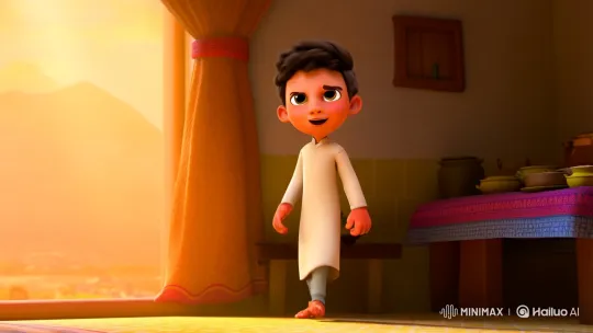Boy's First Ramadan: A Day of Fasting and Family Bonding – AI Generated Video | Hailuo AI
