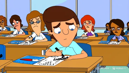 Student Struggles to Super Speed Correction Pen Triumph – AI Generated Video | Hailuo AI