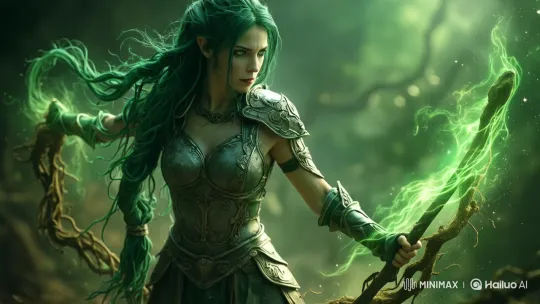 Mystical Forest: Ethereal Warrior Elf – AI Generated Video | Hailuo AI