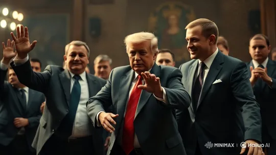 World Leaders Dance-Off at Lavish Party – AI Generated Video | Hailuo AI