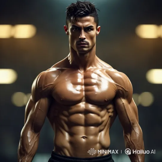 Intense Visuals of a Muscular Man Under Dramatic Lighting – AI Generated Video | Hailuo AI