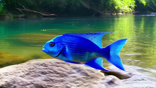 Neelo: The Graceful Blue Fish in Neelum River's Ecosystem – AI Generated Video | Hailuo AI