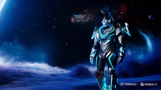 Galactic Solitude: A Robot's Cosmic Vigil – AI Generated Video | Hailuo AI