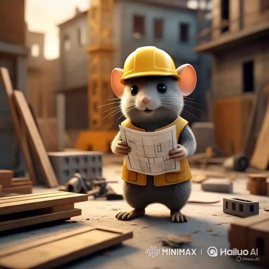 Rat and Cat: A Tale of Teamwork in Construction – AI Generated Video | Hailuo AI