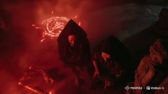 Vampire Priesthood Prepares Dark Ritual in Gothic Cathedral – AI Generated Video | Hailuo AI