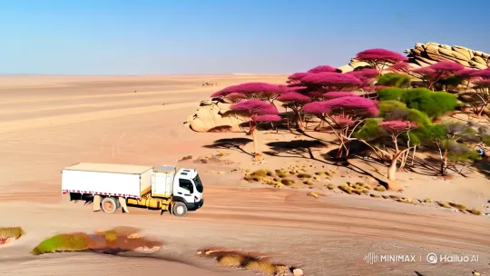 Socotra Island's Unique Landscapes and Dragon Blood Trees – AI Generated Video | Hailuo AI