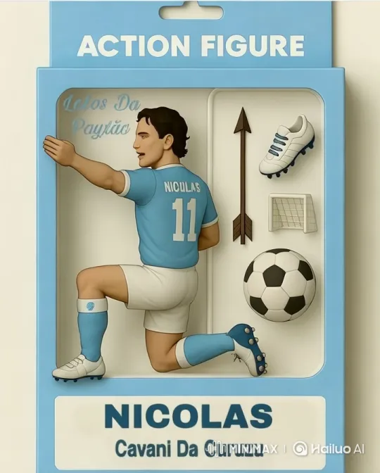 Nicolas Action Figure Comes to Life with Soccer Skills – AI Generated Video | Hailuo AI