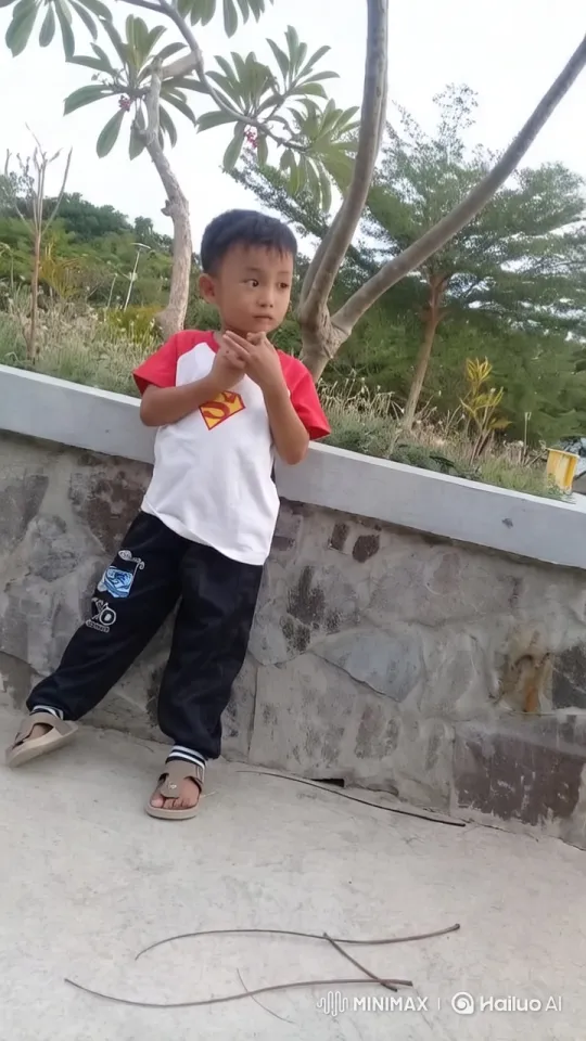 Boy Sings and Dances in Lush Garden Setting – AI Generated Video | Hailuo AI
