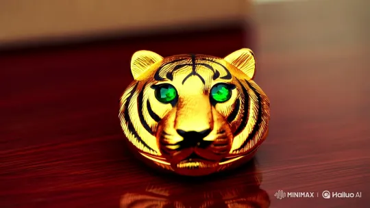 Luxurious Tiger-Shaped Ring Case Unveiling – AI Generated Video | Hailuo AI