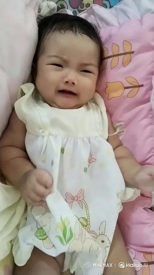 Baby Dancing Joyously on Colorful Bed – AI Generated Video | Hailuo AI