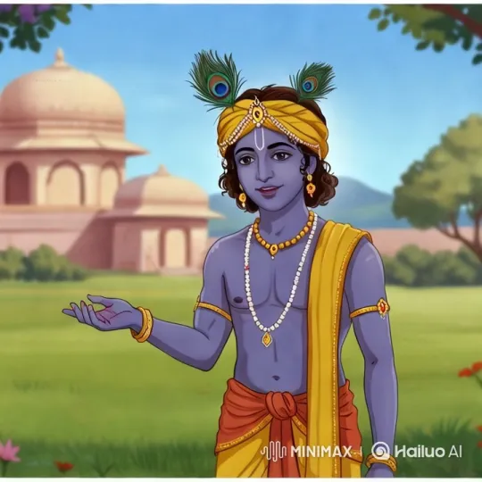 Aesthetic and Spiritual Experience with Lord Sri Krishna – AI Generated Video | Hailuo AI