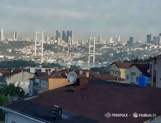 Panoramic Aerials of Istanbul's Bosphorus Bridge – AI Generated Video | Hailuo AI