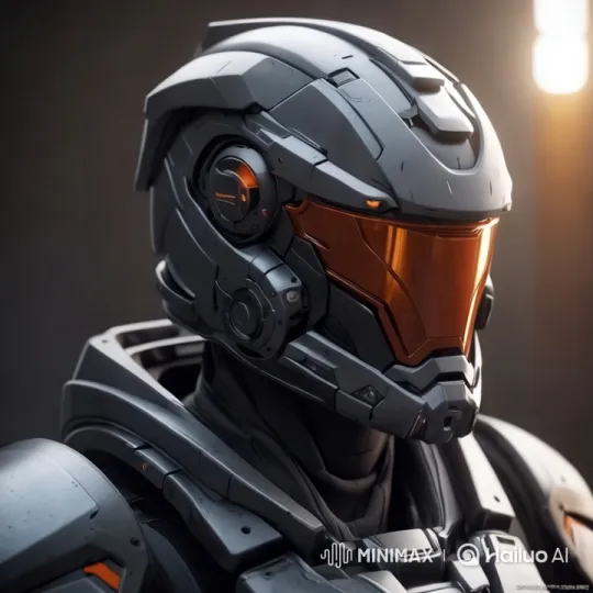 Futuristic Armored Helmet with Advanced Design – AI Generated Video | Hailuo AI