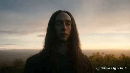 Solitary Figure Explores Vast Ethereal Landscape – AI Generated Video | Hailuo AI