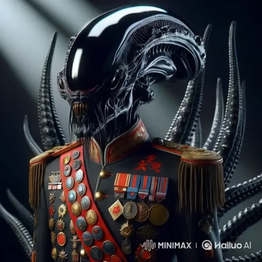 Alien Figure Stands Amidst Nuclear Blast – AI Generated Video | Hailuo AI