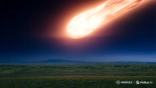 Dramatic Meteorite Impact Film Opening Scene – AI Generated Video | Hailuo AI