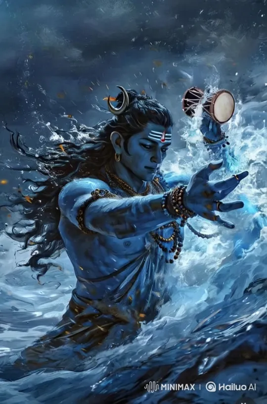 Shiva's Cosmic Dance: Spiritual Power and Aesthetic Grace – AI Generated Video | Hailuo AI