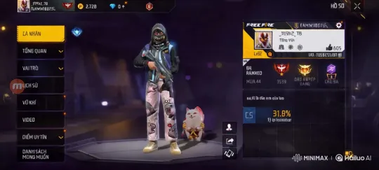 Free Fire: Character Showcase with Futuristic Aesthetics – AI Generated Video | Hailuo AI