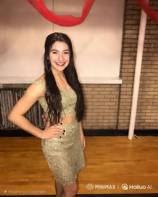 Dancer Showcases Jazz Moves in Festive Setting – AI Generated Video | Hailuo AI