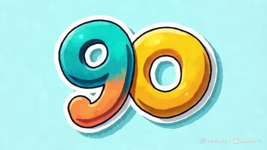Vibrant Animated Dance of Numbers '9' and '0' – AI Generated Video | Hailuo AI