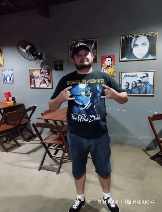 Rock Enthusiast Showcases His Themed Room – AI Generated Video | Hailuo AI