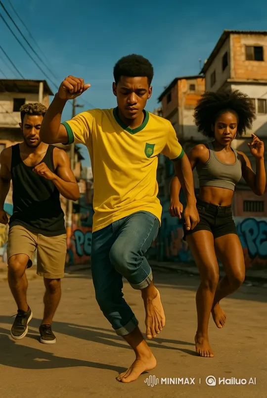 Brazilian Passinho Dance Performance in Live2D Animation – AI Generated Video | Hailuo AI