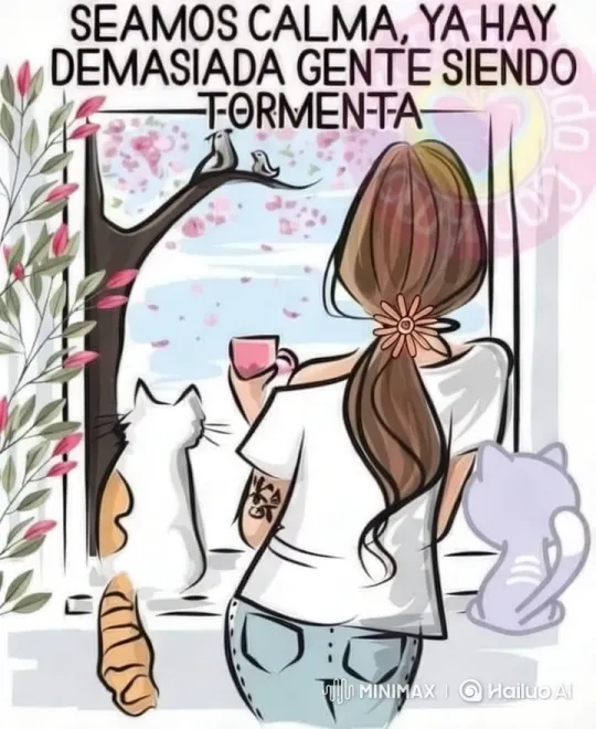 Aesthetic Serenity: Woman, Cats, and Birds in Harmony – AI Generated Video | Hailuo AI