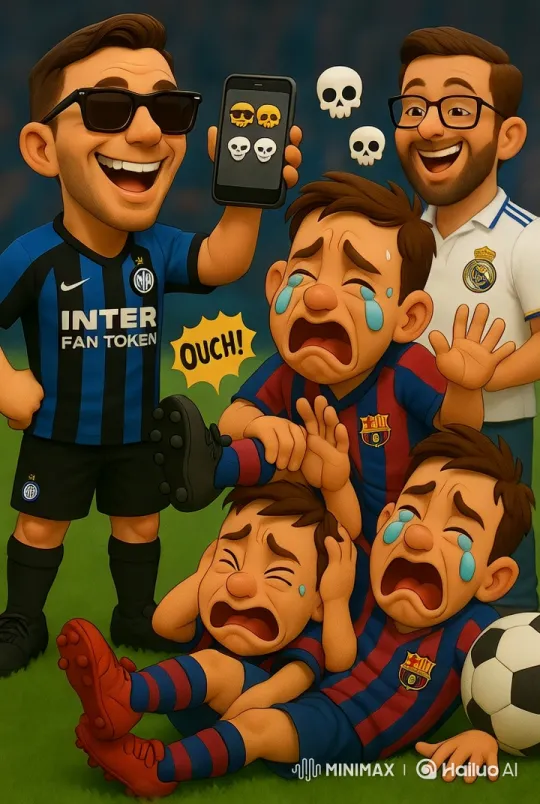 Comic-Style Soccer Scene with Dramatic Meme Elements – AI Generated Video | Hailuo AI