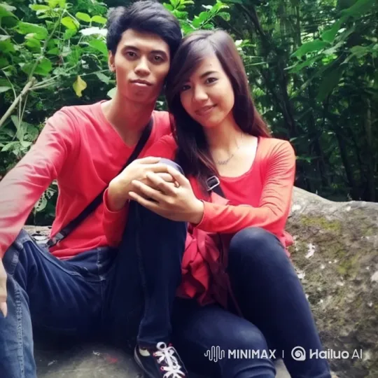 Couple Embraces in Serene Forest Setting – AI Generated Video | Hailuo AI
