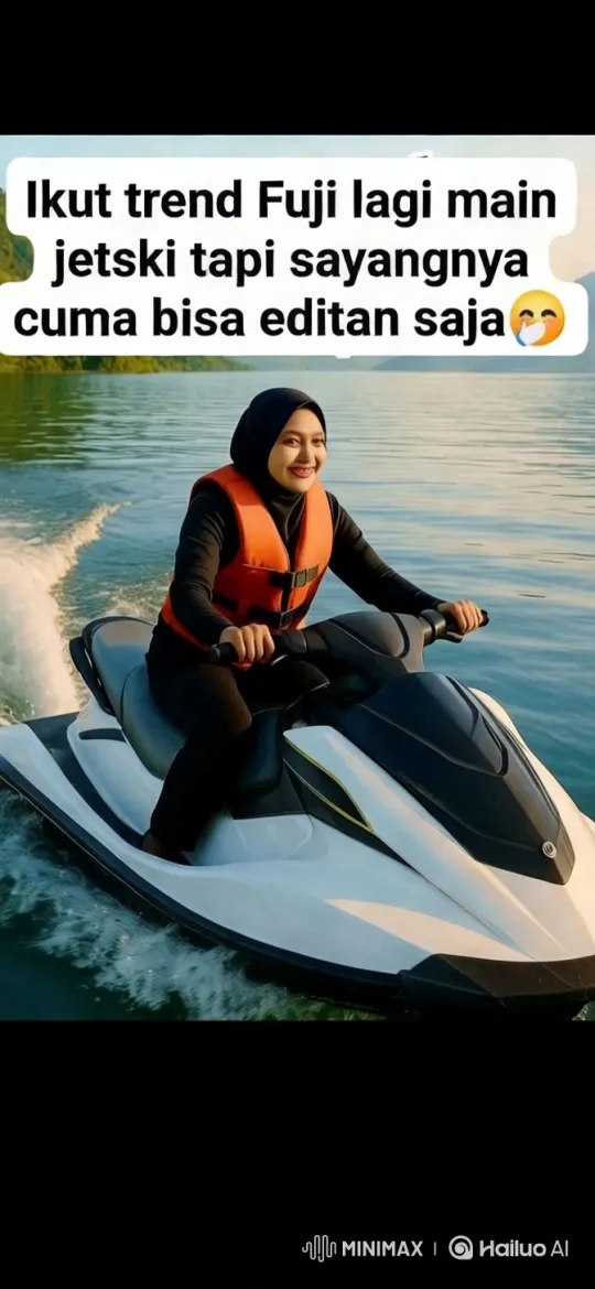 Thrilling Jet Ski Ride on Lake Toba's Serene Waters – AI Generated Video | Hailuo AI