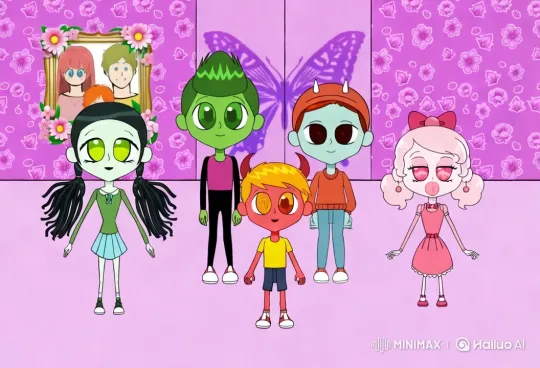 Animated Characters Celebrate Mother's Day in a Floral Room – AI Generated Video | Hailuo AI