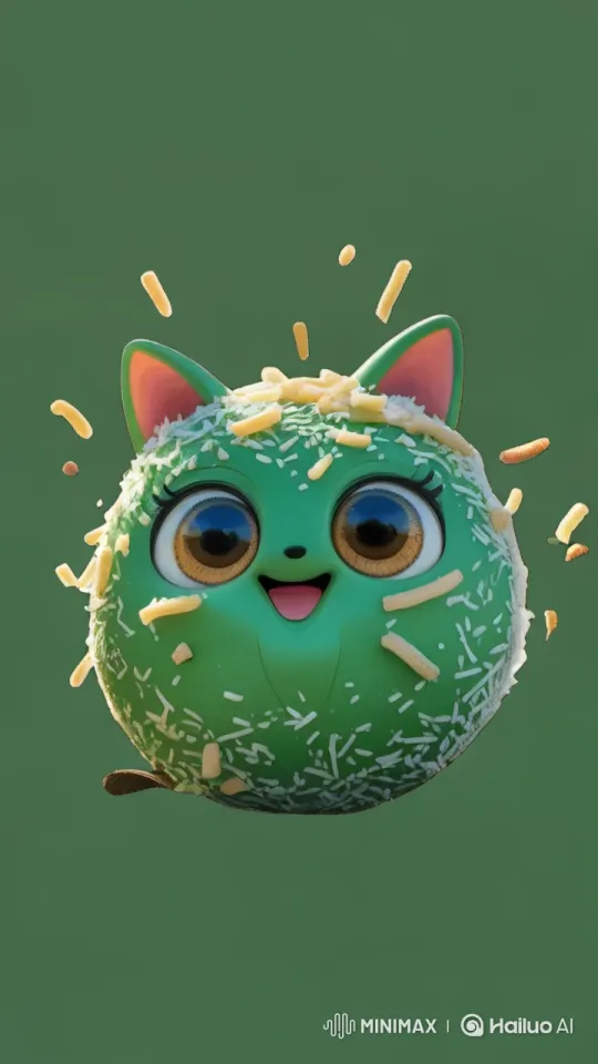 Klepon Catches Fish by the Evening River – AI Generated Video | Hailuo AI