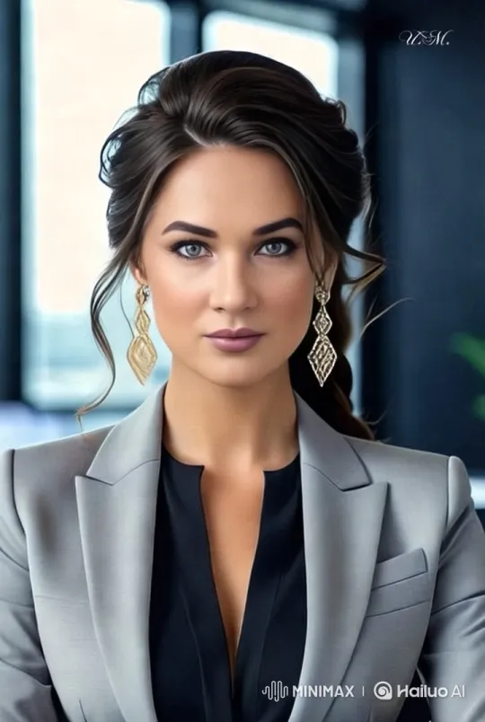 Professional Woman in Modern Office Setting – AI Generated Video | Hailuo AI