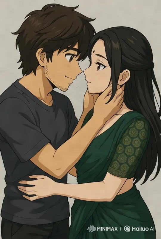 Romantic Couple's Intimate Kiss in Space-Themed Setting – AI Generated Video | Hailuo AI